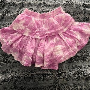 LoveShackFancy Pink Mini Skirt